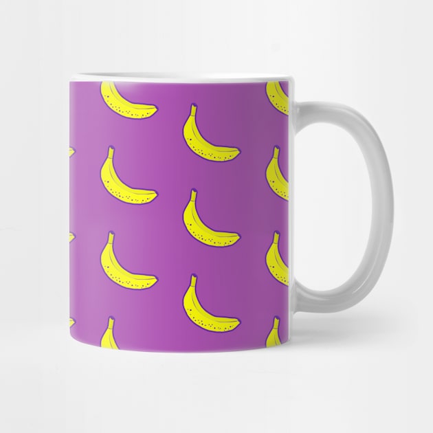 Banana Pattern (purple) by designminds1